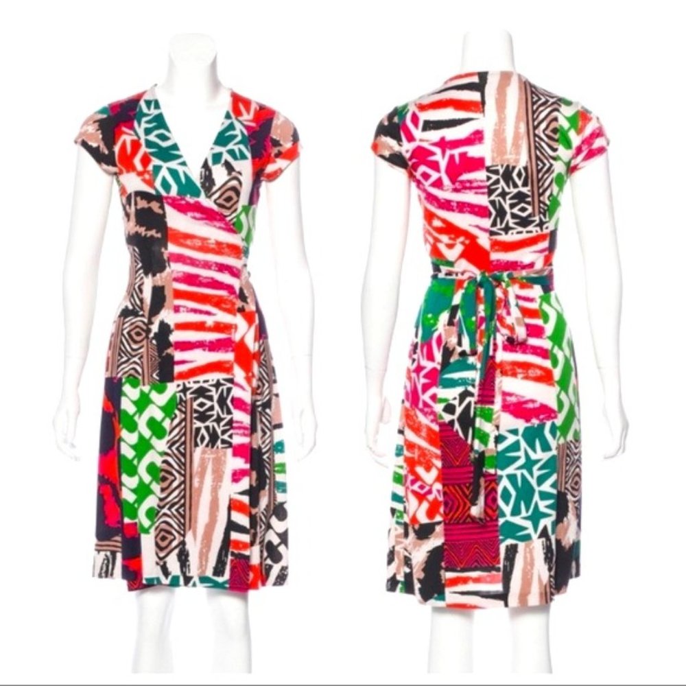 DIANE VON FURSTENBERG Vintage Jenny Silk Wrap Dress